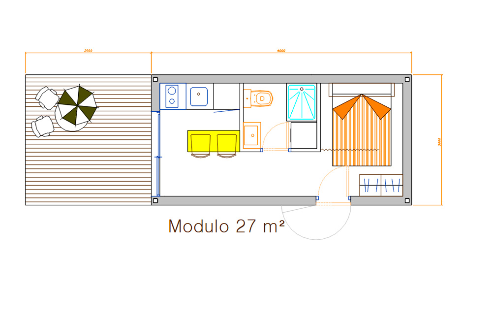 Modulo 1 Casa Modular ECO-Mini